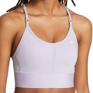 Nike light purple mesh detailing sports bra